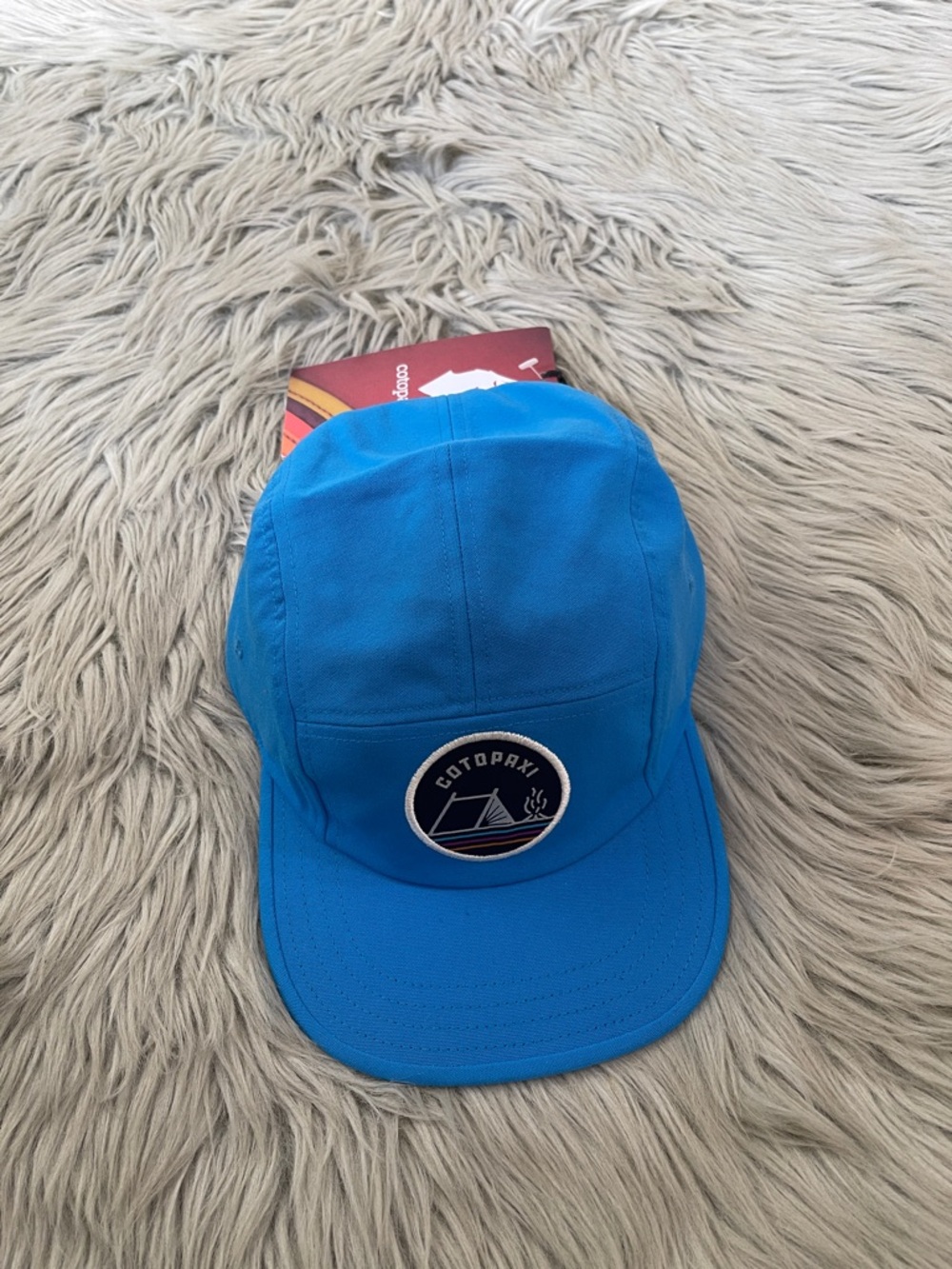 cotopaxi Bright Blue Camp Patch 5-Panel Hat